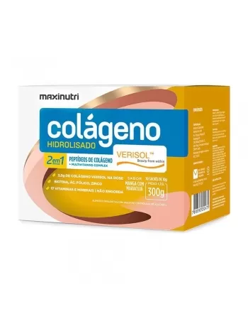 COLAGENO HIDROLISADO VERISOL 2 EM 1 SACHE MANGA C/MARACUJA C/30 10 (MAXINUTRI)