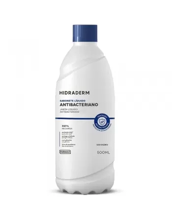 SABONETE LIQUIDO HIDRADERM REFIL ANTI-BACTERIANO 500ML (FARMAX)