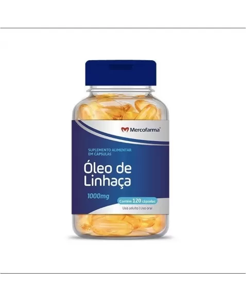 OLEO DE LINHACA 1000MG C/120CAPS (MERCOFARMA)