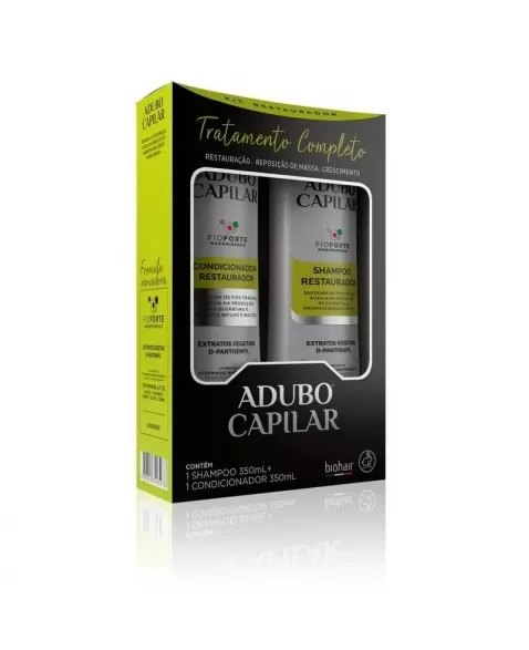 KIT XAMPU/CONDICIONADOR BIOHAIR ADUBO RESTAURADOR 350ML/200ML (START QUIMICA)