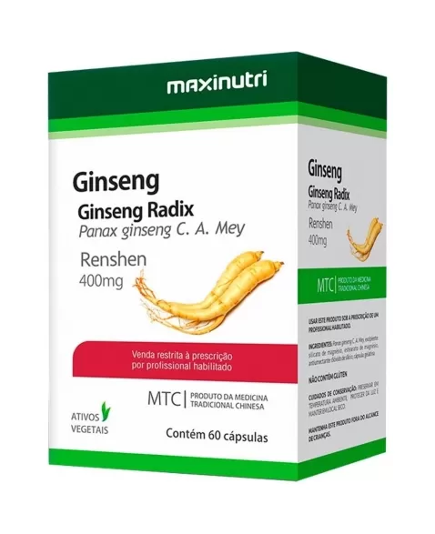 GINSENG RADIX 400MG C/60CAPS PANAX GINSENG (MAXINUTRI)