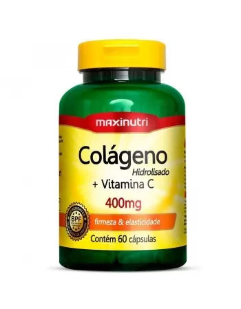 COLAGENO HIDROLISADO VITAMINA C 400MG C/60CAPS (MAXINUTRI)