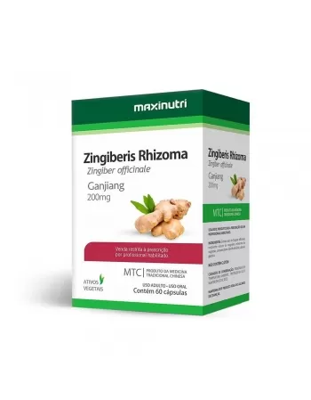 ZINGIBERIS RHIZOMA C/60CAPS GENGIBRE (MAXINUTRI)