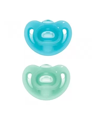 KIT 2 CHUPETA SENSITIVE 100% SILICONE BOY S1 (PA7330-1B) (NUK)