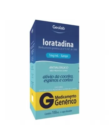 LORATADINA XAROPE 100ML (GEOLAB)