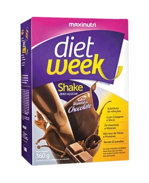 DIET WEEK SHAKE MOUSSE CHOCOL 360G (MAXINUTRI)