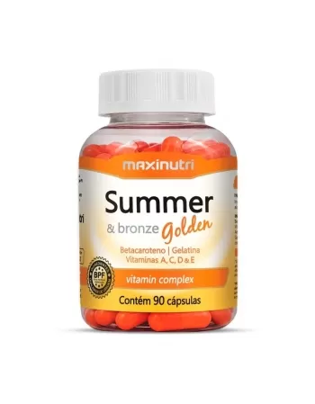 SUMMER BRONZE BETACAROTENO VITAMINAS E SILICIO C/90CAPS (MAXINUTRI)