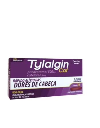TYLALGIN-CAF 25 X 4CPR PARACETAMOL + CAFEINA (GEOLAB)