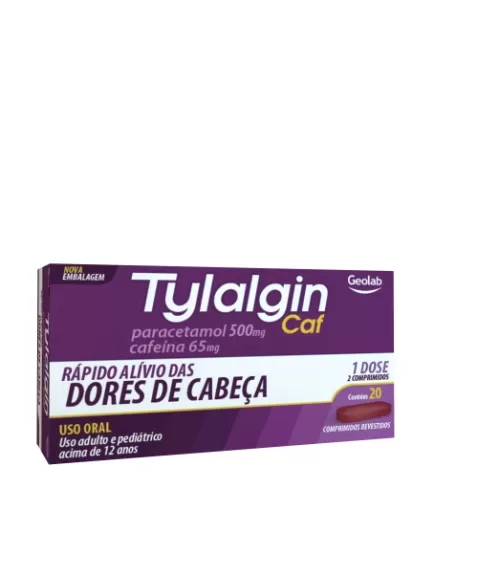 TYLALGIN-CAF 25 X 4CPR PARACETAMOL + CAFEINA (GEOLAB)