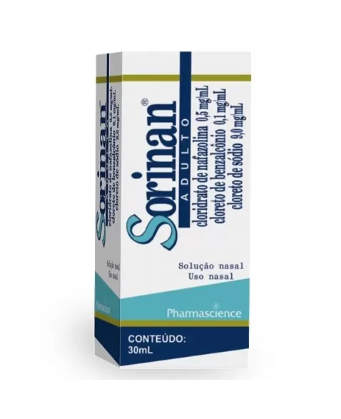 SORINAN SOLUCAO NASAL ADULTO 30ML NAFAZOLINA (PHARMASCIENCE)