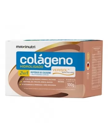 COLAGENO HIDROLISADO VERISOL 2 EM 1 SACHE NATURAL C/30 10G (MAXINUTRI)