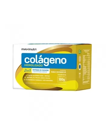 COLAGENO HIDROLISADO 2 EM 1 SACHE MANGA C/MARACUJA C/30 10G (MAXINUTRI)