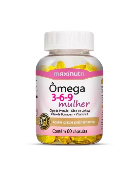 OMEGA 3-6-9 MULHER C/60CAPS (MAXINUTRI)