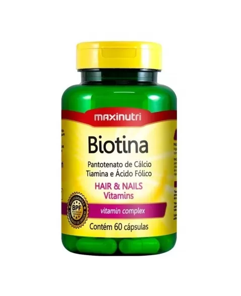 BIOTINA C/60CAPS VITAMINA S (MAXINUTRI)