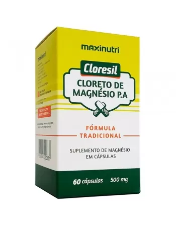 CLORETO DE MAGNESIO PA C/60CAPS CLORESIL (MAXINUTRI)