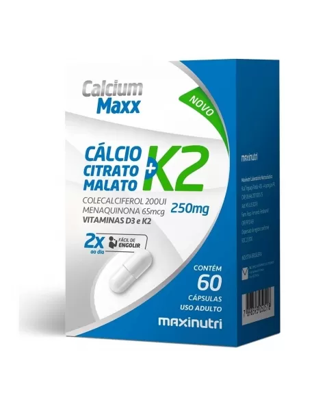 CALCIUM MAXX K2 C/60CAPS CALCIO CITRATO MALATO (MAXINUTRI)