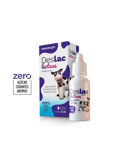 DESLAC GOTAS 15ML LACTASE P/INTOLERANTES A LACTOSE (MAXINUTRI)