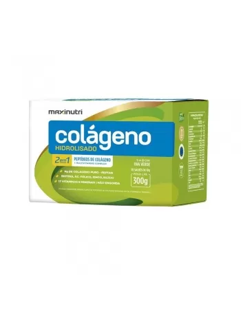 COLAGENO HIDROLISADO 2 EM 1 SACHE UVA VERDE C/30 10G (MAXINUTRI)