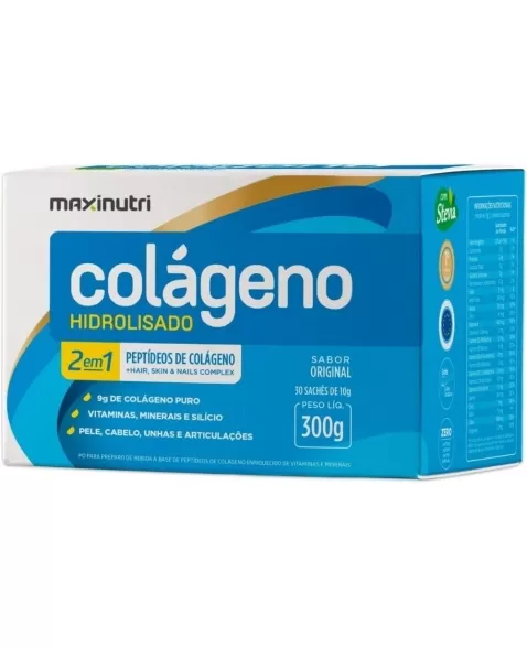 COLAGENO HIDROLISADO 2 EM 1 SACHE ORIGINAL C/30 10G (MAXINUTRI)