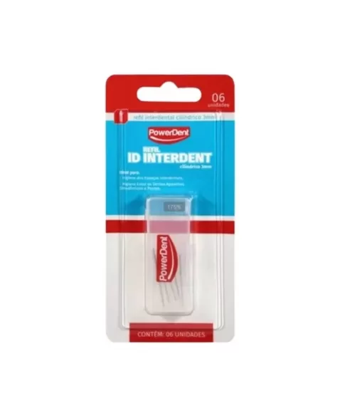 REFIL INTERDENTAL CILINDRICO 3MM C/6 (1254) (POWERDENT)