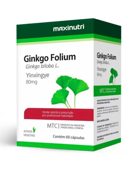 GINKGO FOLIUM 80MG C/60CAPS GINKGO BILOBA (MAXINUTRI)