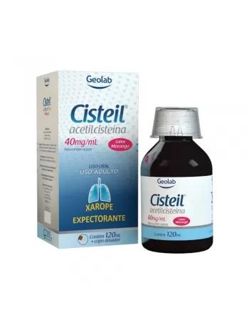 CISTEIL XAROPE ADULTO 120ML ACETILCISTEINA (GEOLAB)