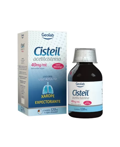 CISTEIL XAROPE ADULTO 120ML ACETILCISTEINA (GEOLAB)