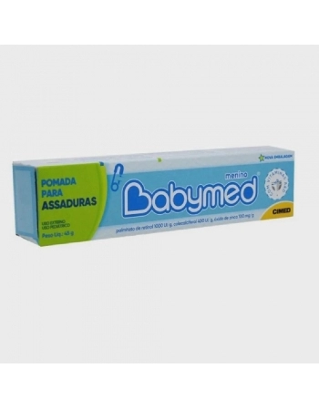 BABYMED MENINO POMADA 45G RETINOL COLECALCIFEROL OXIDO DE ZINCO (CIMED)