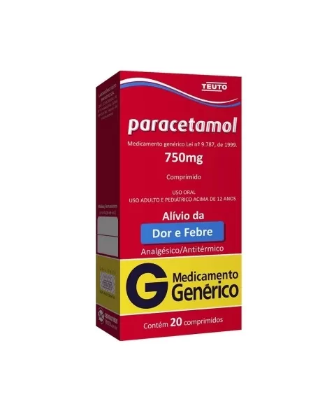 PARACETAMOL 750MG C/20CPR (TEUTO)