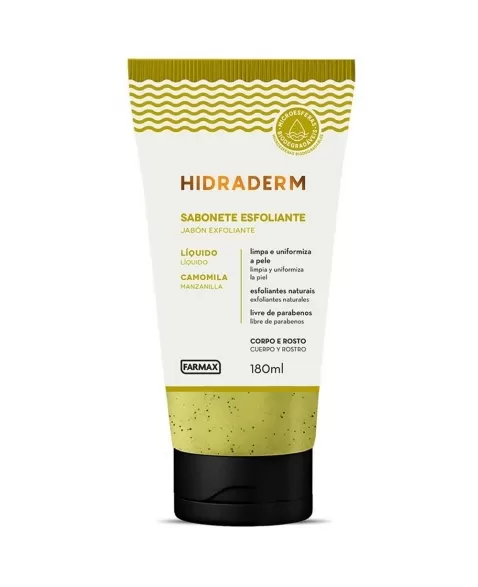 SABONETE LIQUIDO ESFOLIANTE CAMOMILA HIDRADERM 180ML (FARMAX)