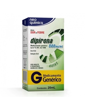 DIPIRONA GOTAS 20ML (NEO QUIMICA GENERICO)