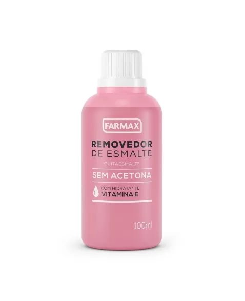 REMOVEDOR ESMALTE 100ML C/HIDRATANTE VITAMINA E (FARMAX)