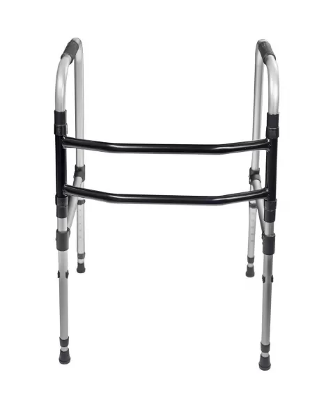 ANDADOR ALUMINIO 100KG DOBRAVEL FIXO ADULTO (ANPP) (INDAIA)