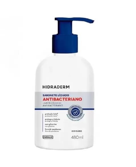 SABONETE LIQUIDO HIDRADERM ANTI-BACTERIANO 480ML (FARMAX)