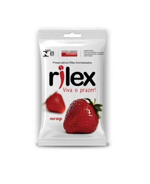 PRESERVATIVO RILEX MORANGO C/3 UND (INOVATEX)