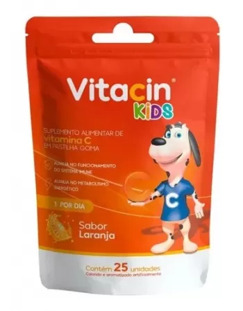 VITACIN KIDS GOMINHA MORANGO C/25 VITAMINA C