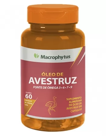 OLEO DE AVESTRUZ C/60CAPS