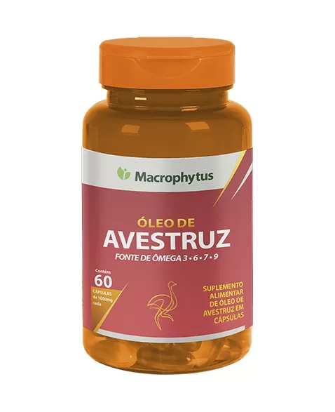 OLEO DE AVESTRUZ 1000MG C/60CAPS