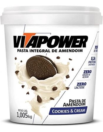 PASTA DE AMENDOIM 1KG COOKIES E CREAM