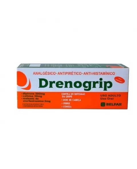 DRENOGRIP C/12CPR DIPIR+CLORFENIR+CAF