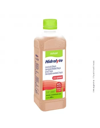 HIDRALYTE SOLUCAO REIDRATANTE 45 GUARANA 500ML (NATULAB)