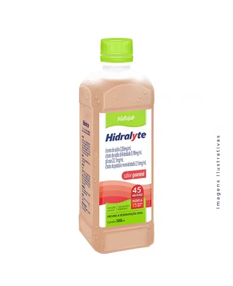 HIDRALYTE SOLUCAO REIDRATANTE 45 GUARANA 500ML (NATULAB)