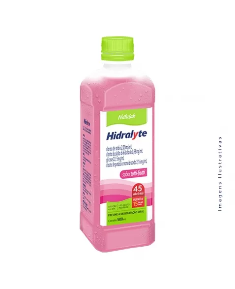 HIDRALYTE SOLUCAO REIDRATANTE 45 TUTTI-FRUTTI 500ML (NATULAB)