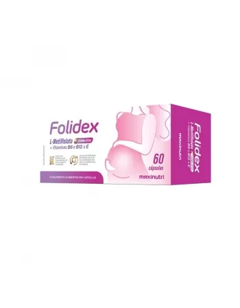 FOLIDEX 420MCG+VIT.B6+B12+E 60CAPS METILFOLATO