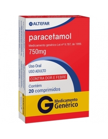 PARACETAMOL 750MG C/20CPR