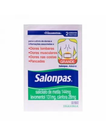 SALONPAS 13X8,4CM C/2 GRANDE MENTILA+LEVOM.+CANFORA