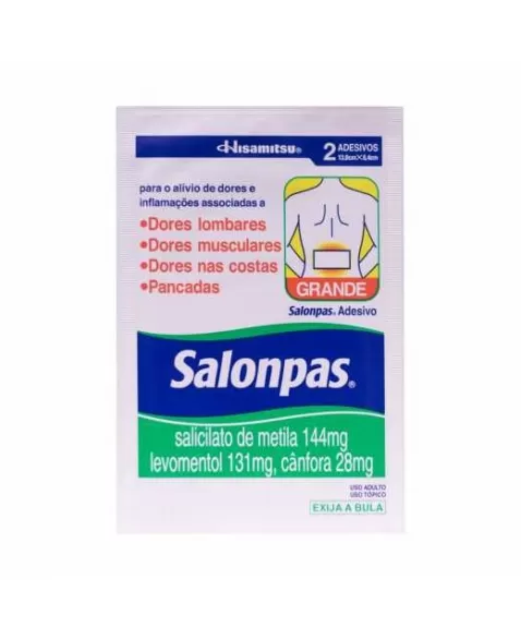 SALONPAS 13X8,4CM C/2 GRANDE MENTILA+LEVOM.+CANFORA