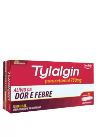 TYLALGIN 750MG 20 X 10CPR PARACETAMOL (GEOLAB)