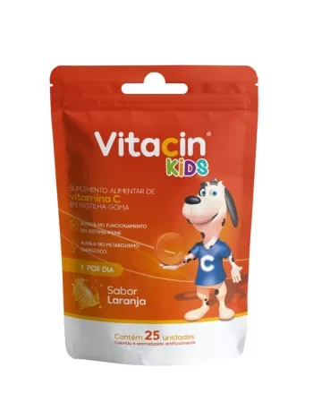 VITACIN KIDS GOMINHA LARANJA C/25 VITAMINA C (GEOLAB)