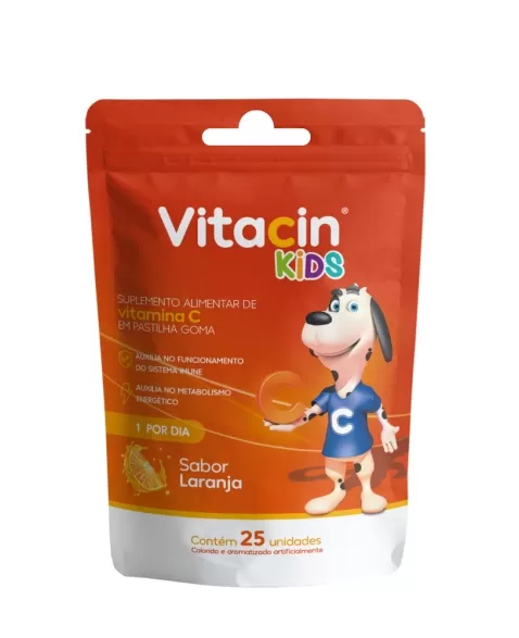 VITACIN KIDS GOMINHA LARANJA C/25 VITAMINA C (GEOLAB)